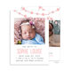 Pink Say Hello To Photo Birth Announcements Image 3 of 3